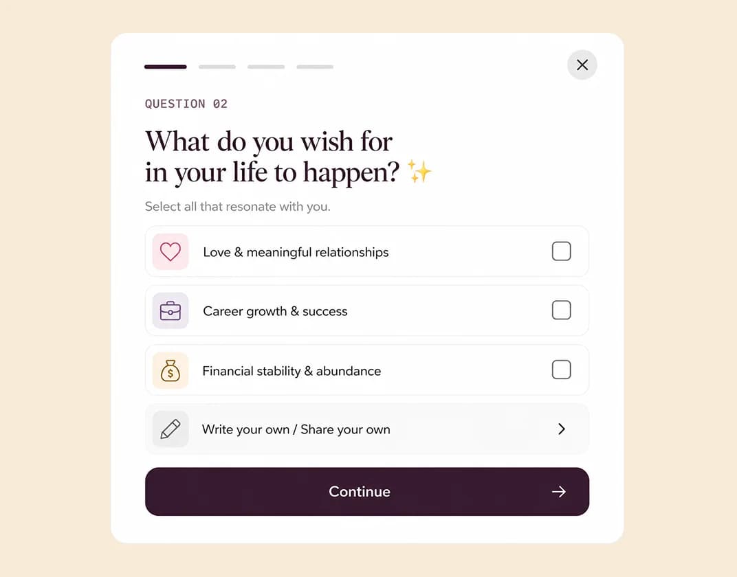 Onboarding questionnaire about you